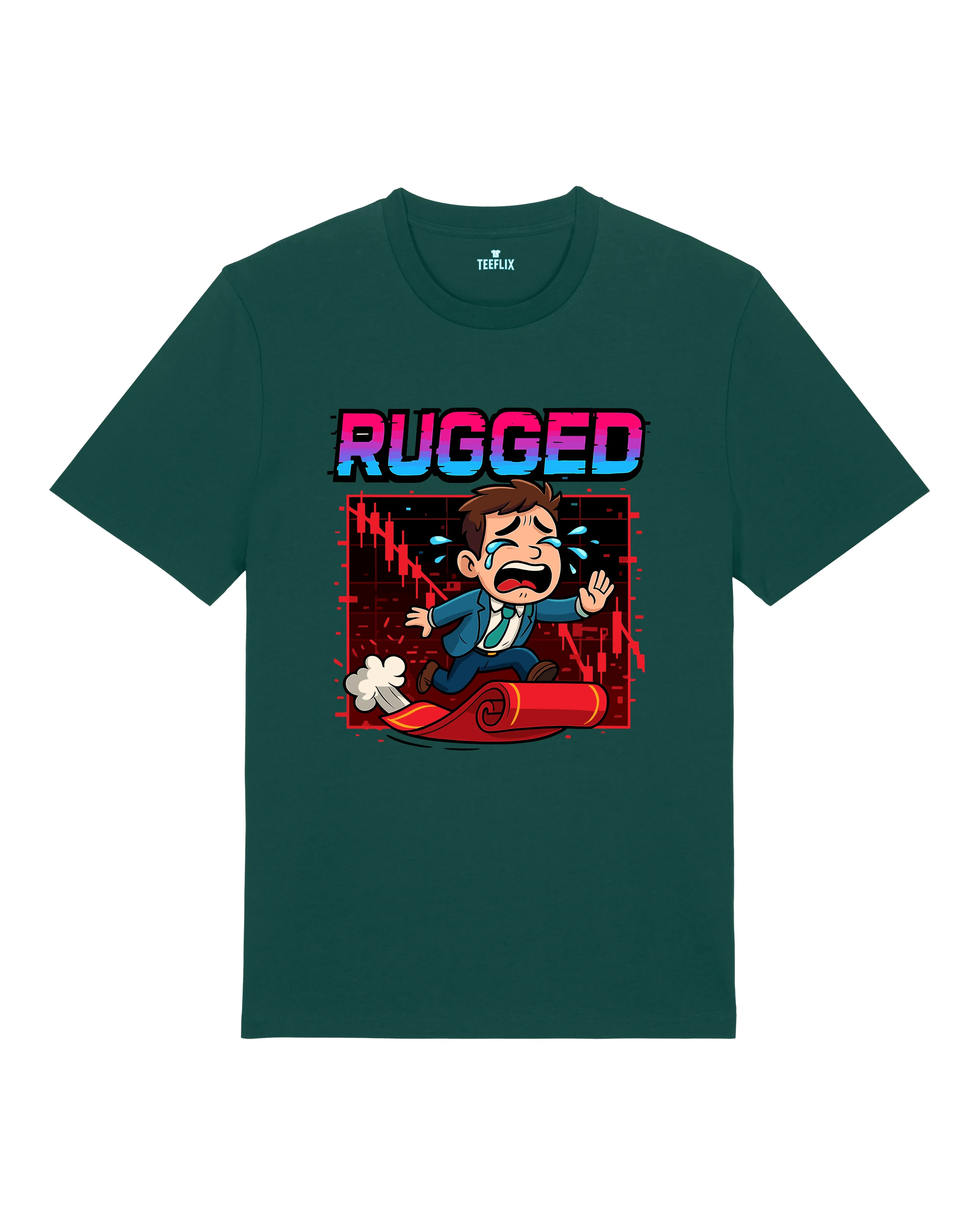 Rugged Crypto Meme Shirt Bitcoin Trading | teelavo
