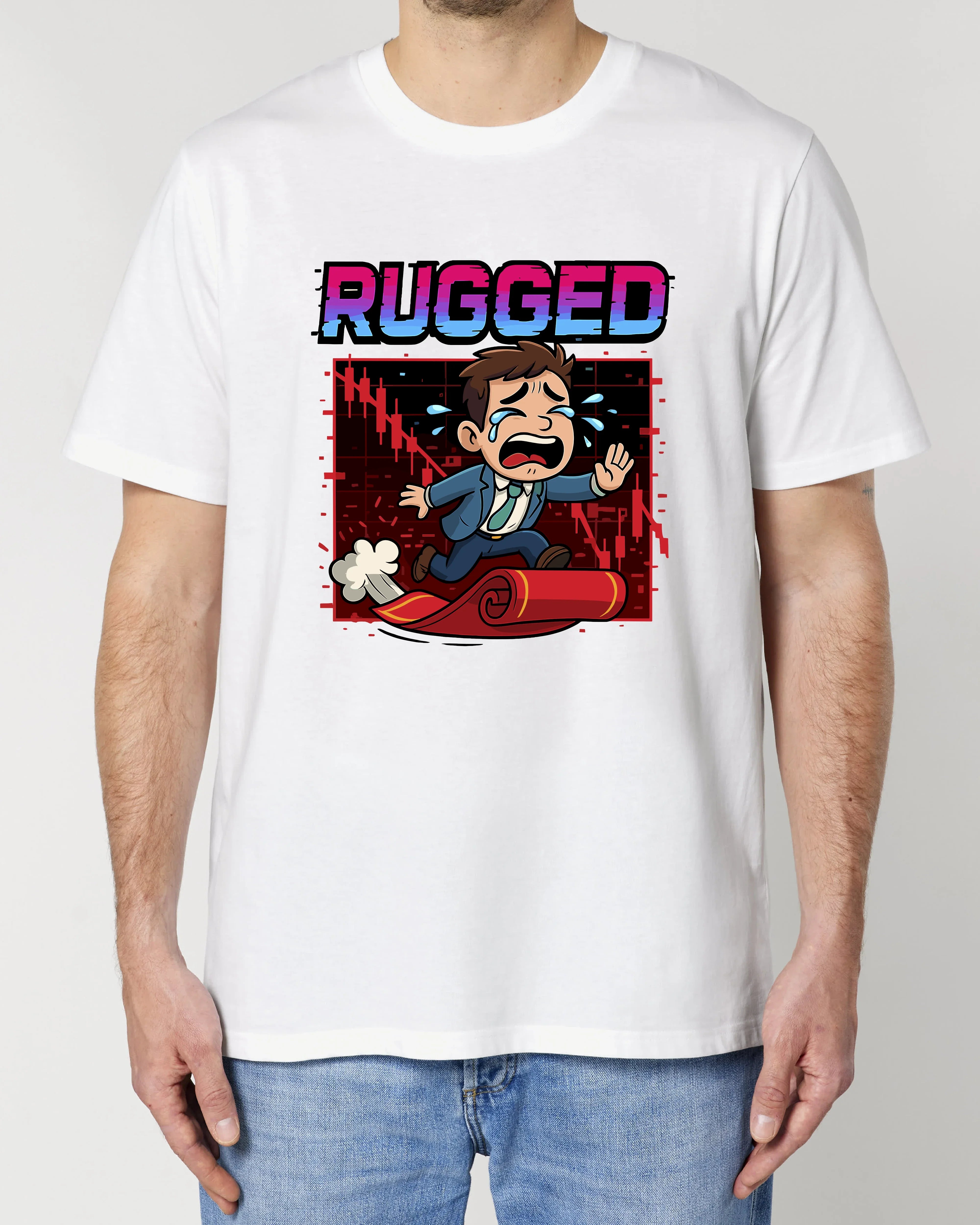 Rugged Crypto Meme Shirt Bitcoin Trading | teelavo