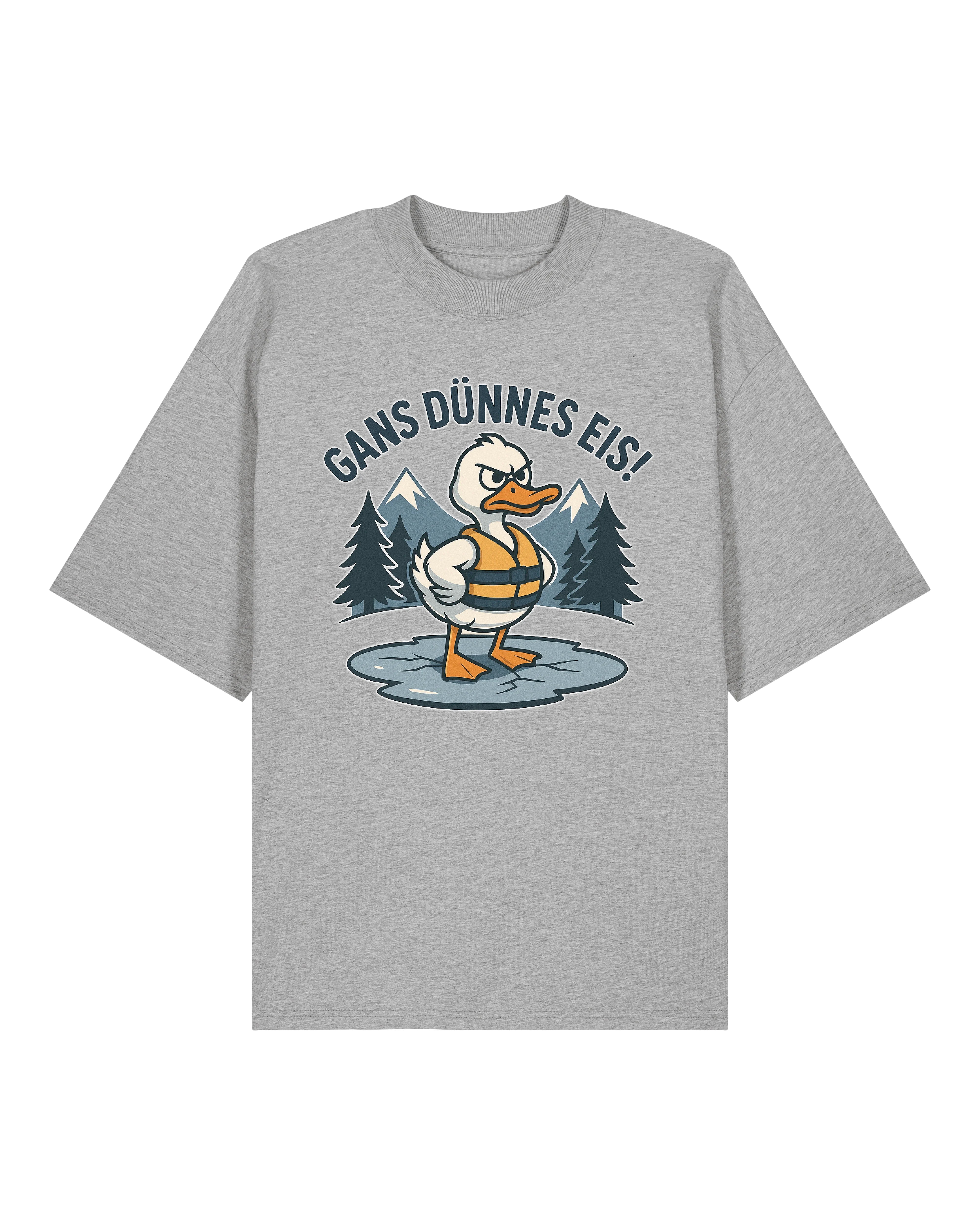 Gans Dünnes Eis! - Premium Shirt Unisex