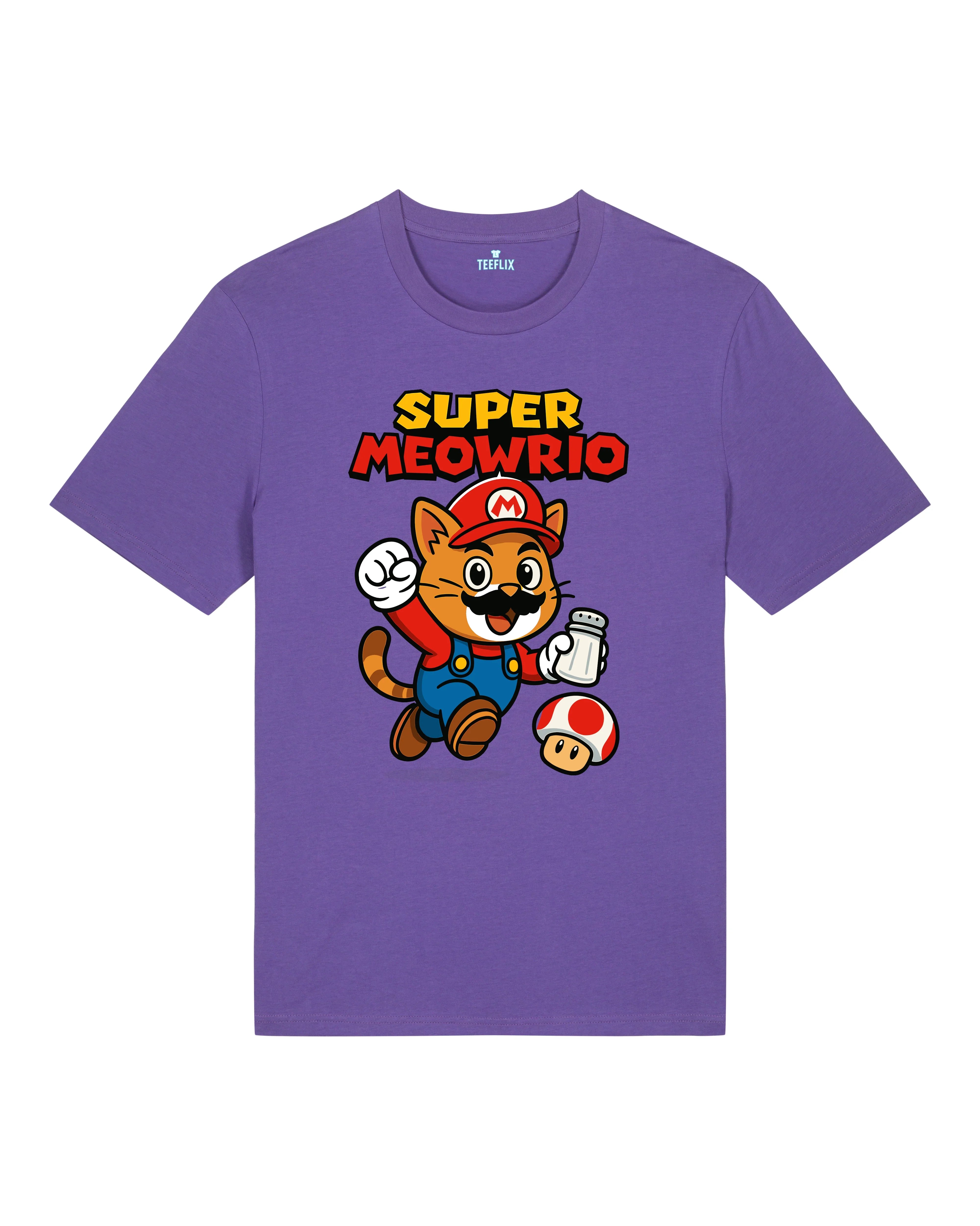 Super Meowrio Katze Lustiges T-Shirt Spruchshirt | teelavo