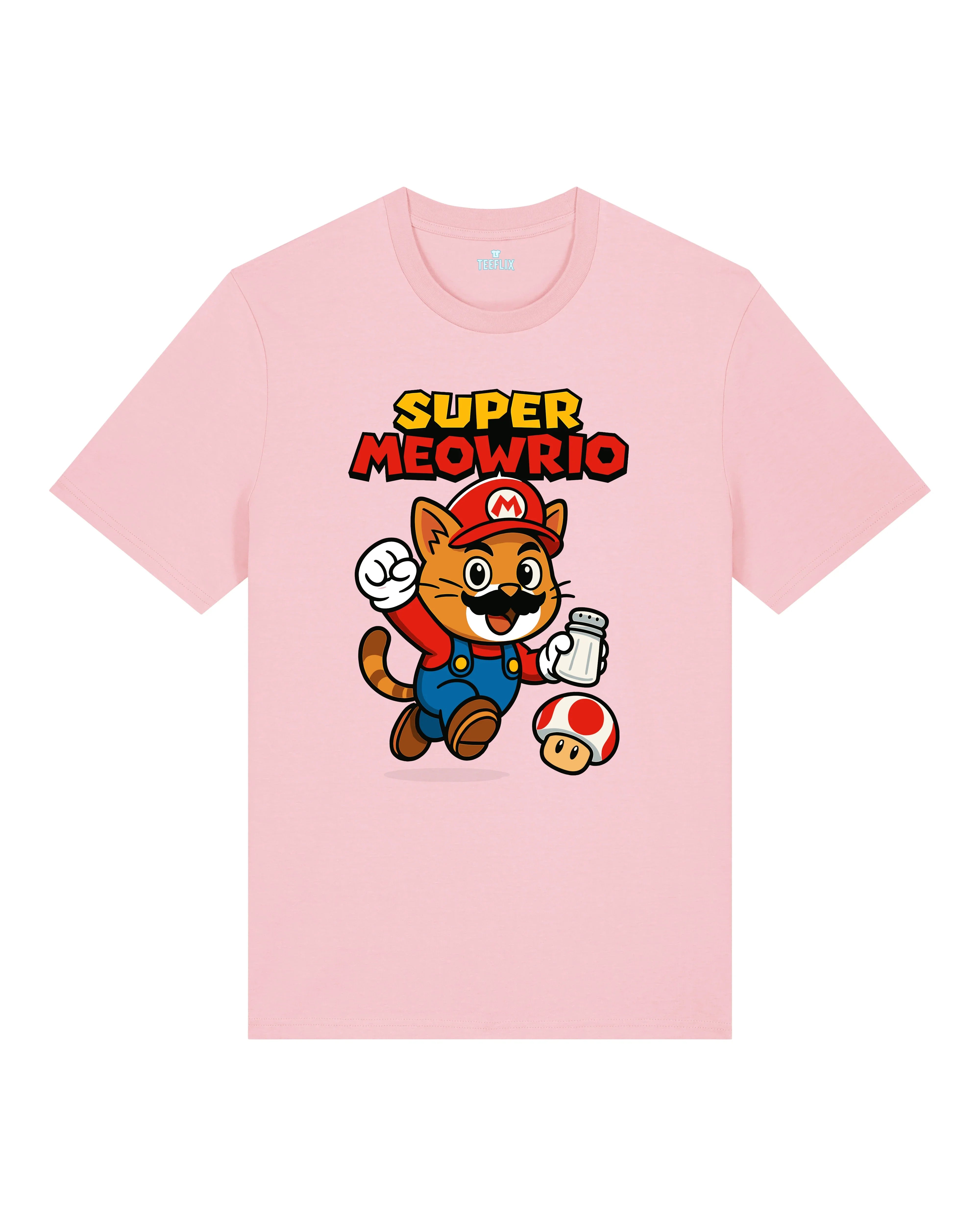 Super Meowrio Katze Lustiges T-Shirt Spruchshirt | teelavo