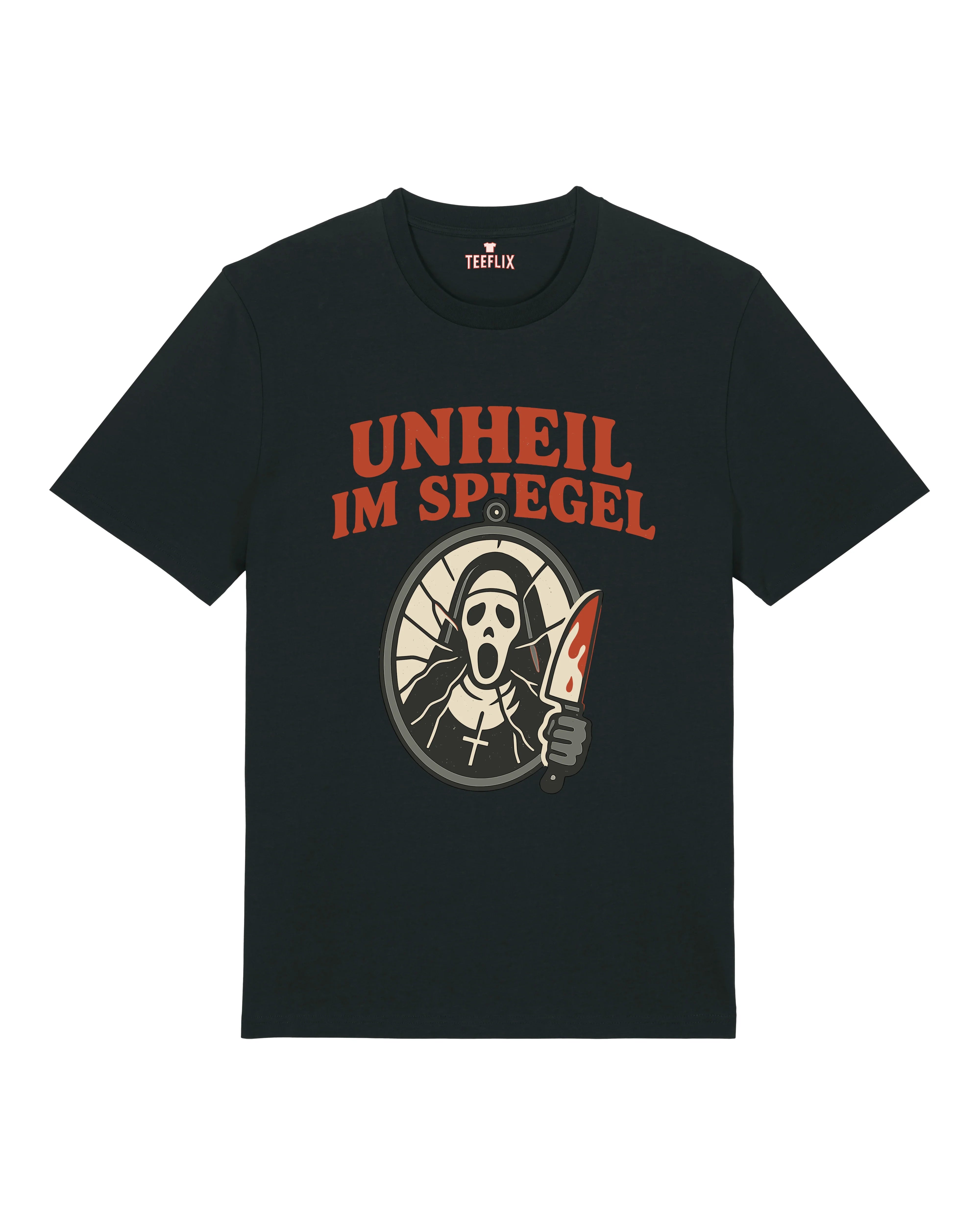 Unheil im Spiegel T-Shirt für Halloween | teelavo