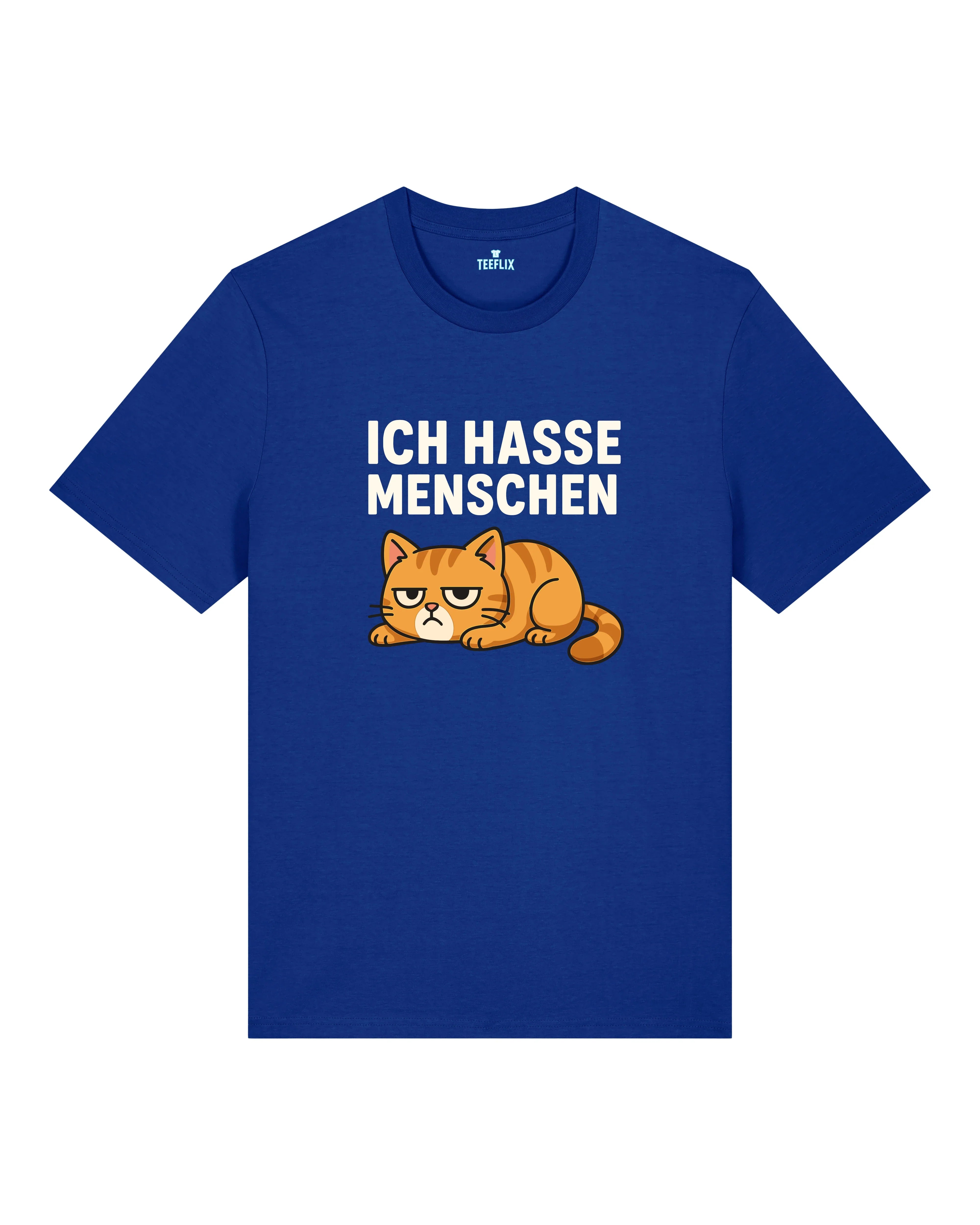 Ich hasse Menschen Lustiges Katzen T-Shirt Spruch | teelavo