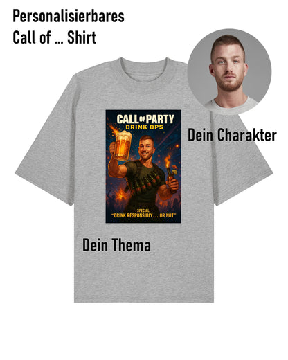 Call of ... Personalisierbar Oversized Shirt