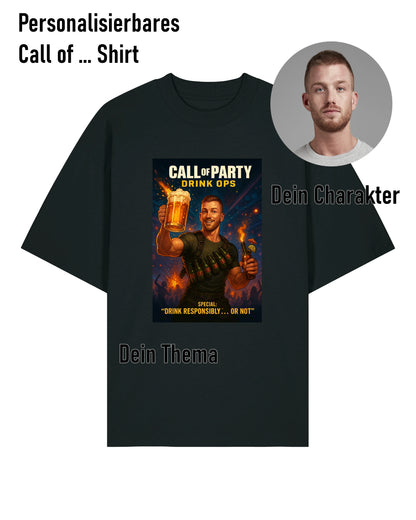 Call of ... Personalisierbar Oversized Shirt