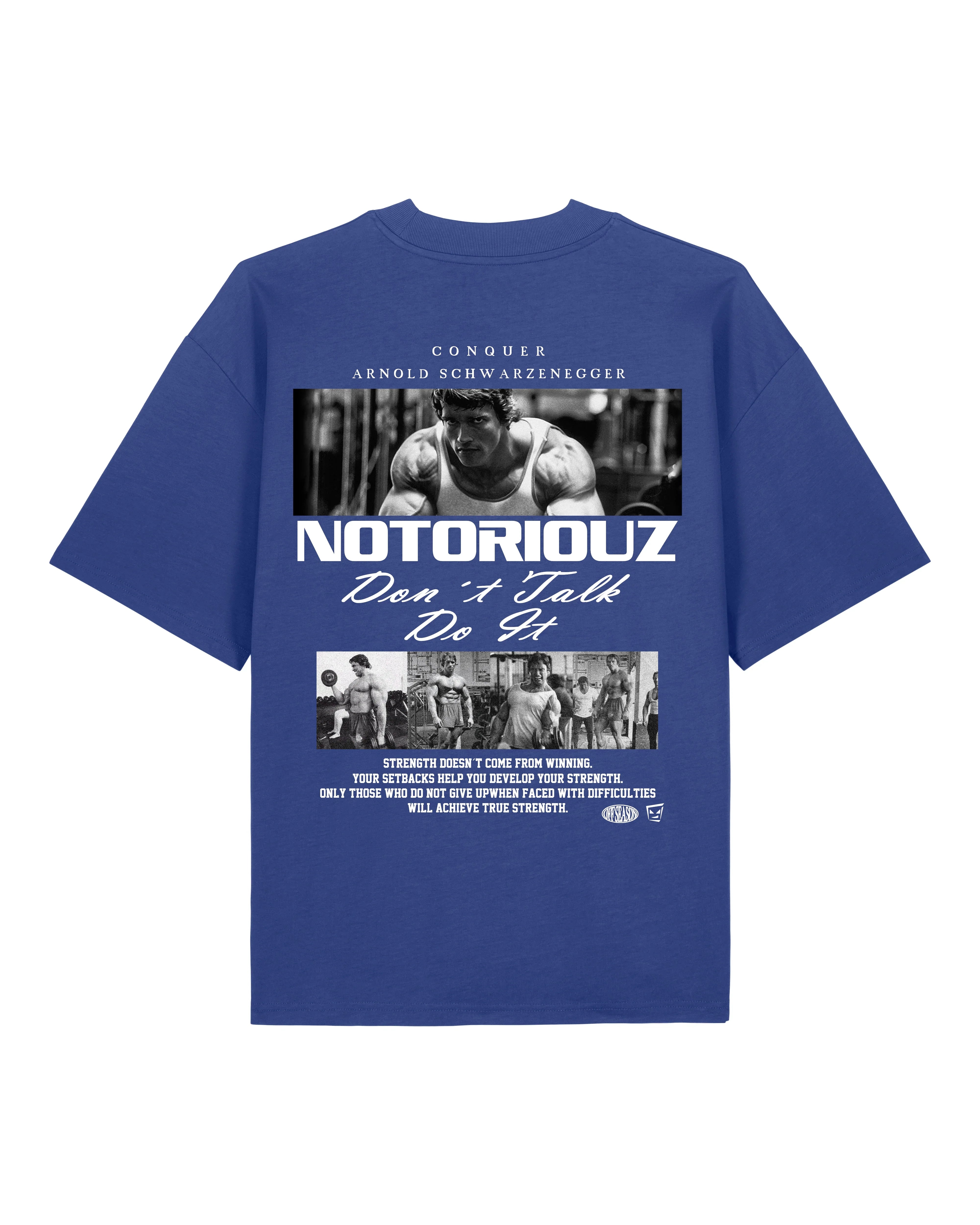 Arnold Gym Shirt Oversized Pump Cover Fitness Spruch | teelavo