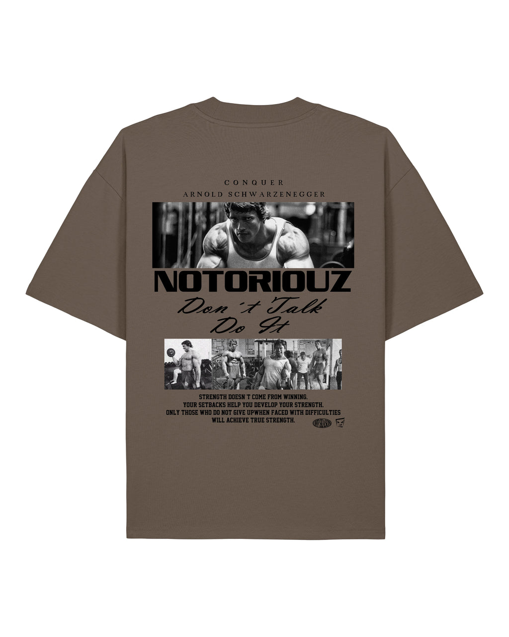 Arnold Gym Shirt Oversized Pump Cover Fitness Spruch | teelavo