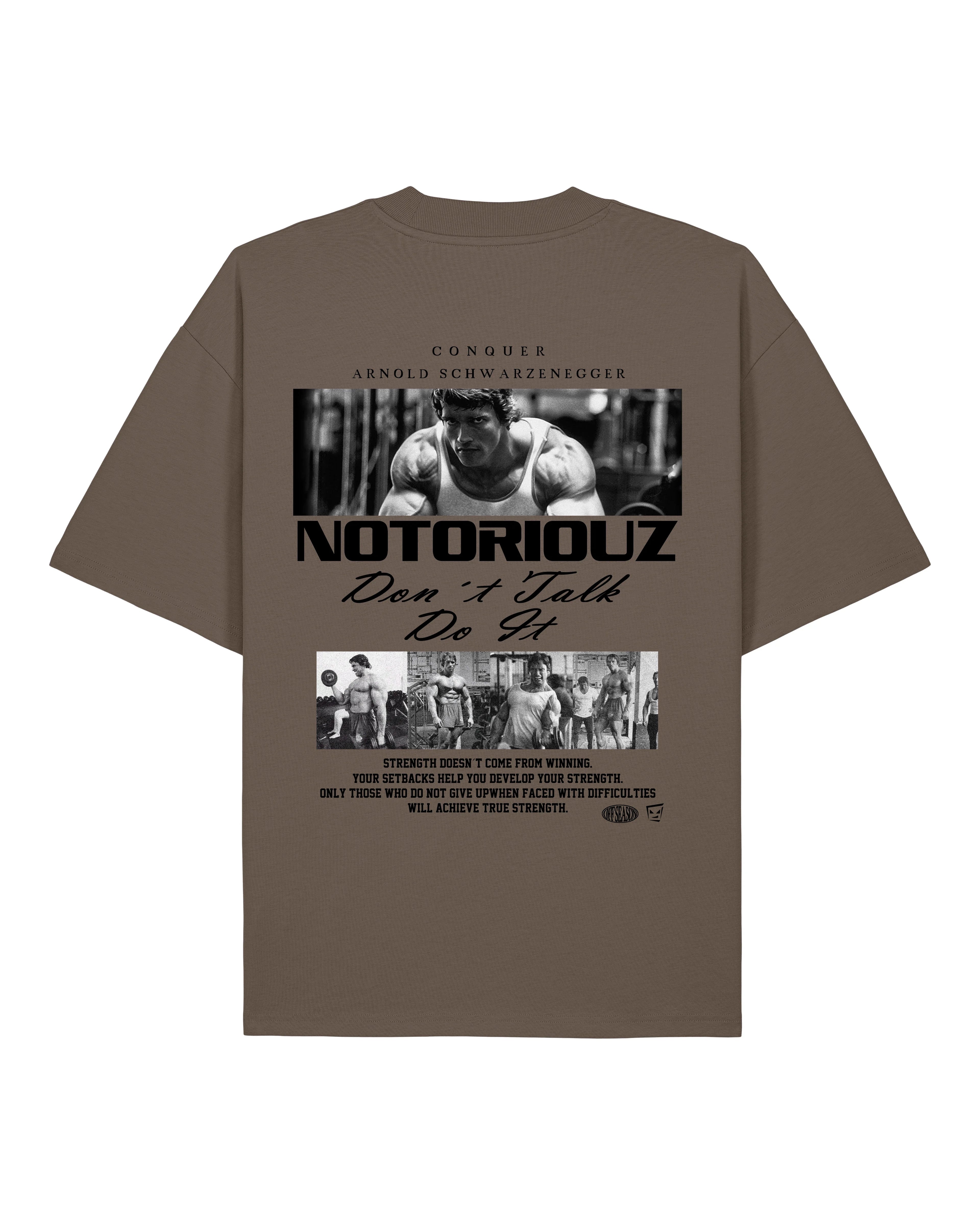 Arnold Gym Shirt Oversized Pump Cover Fitness Spruch | teelavo