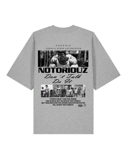 Arnold Gym Shirt Oversized Pump Cover Fitness Spruch | teelavo