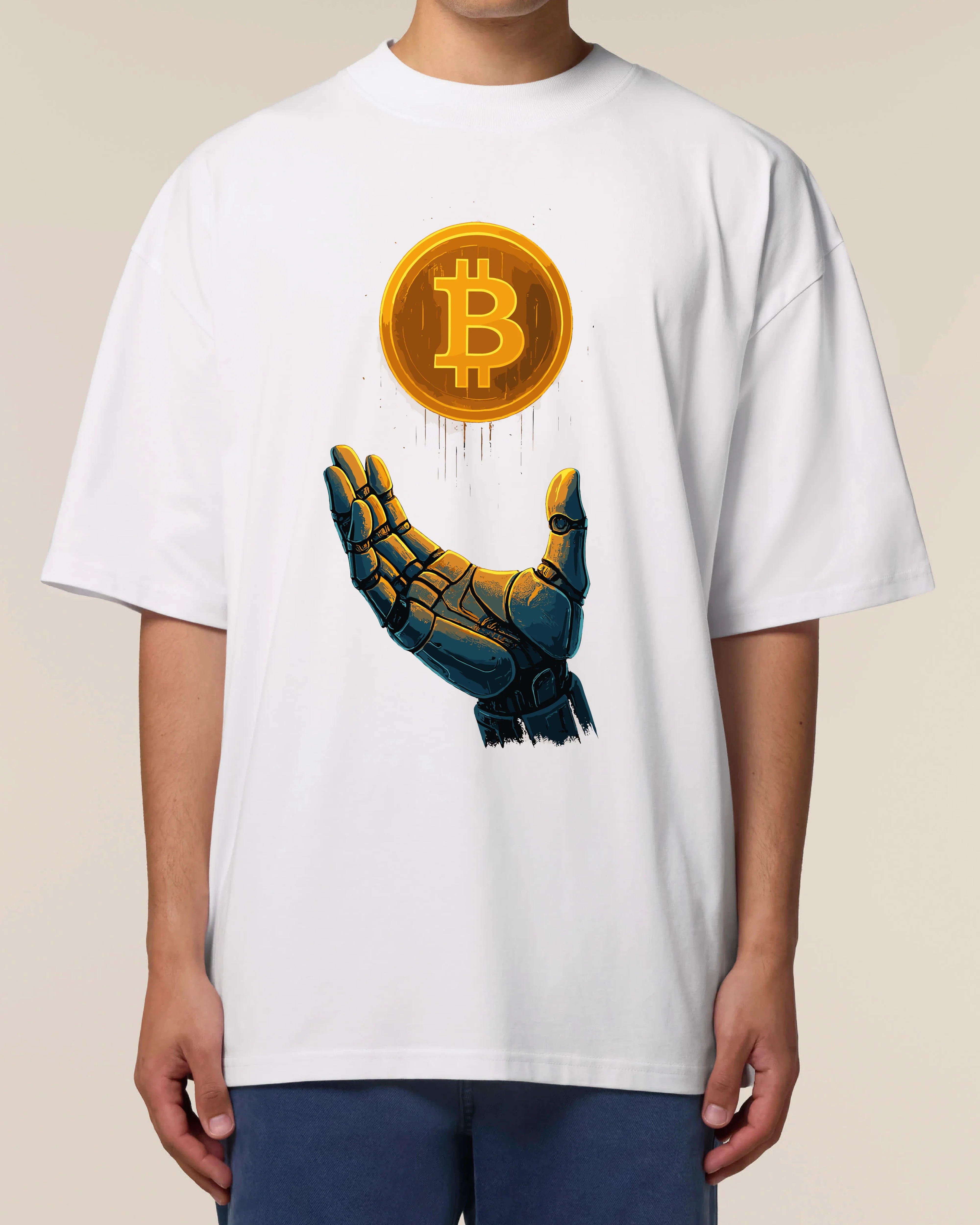 Cyber Hand Bitcoin - Premium Shirt