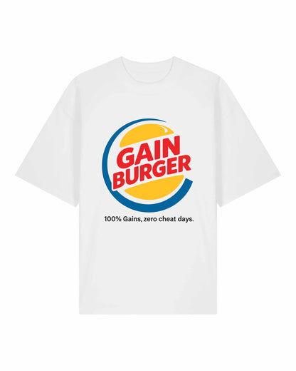 Gain Burger Shirt – Lustiges Fitness Pump Cover T-Shirt für Gym | teelavo