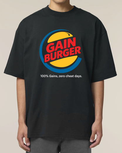 Gain Burger Shirt – Lustiges Fitness Pump Cover T-Shirt für Gym | teelavo