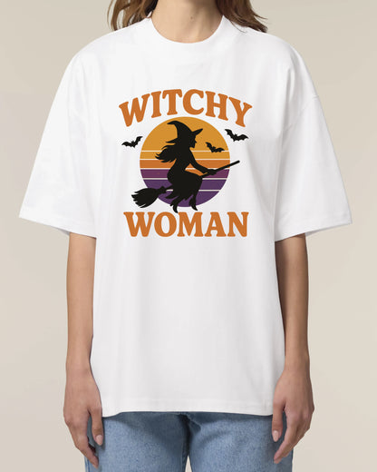 Witchy Woman – Halloween T-Shirt mit Hexe im Retro Design | teelavo