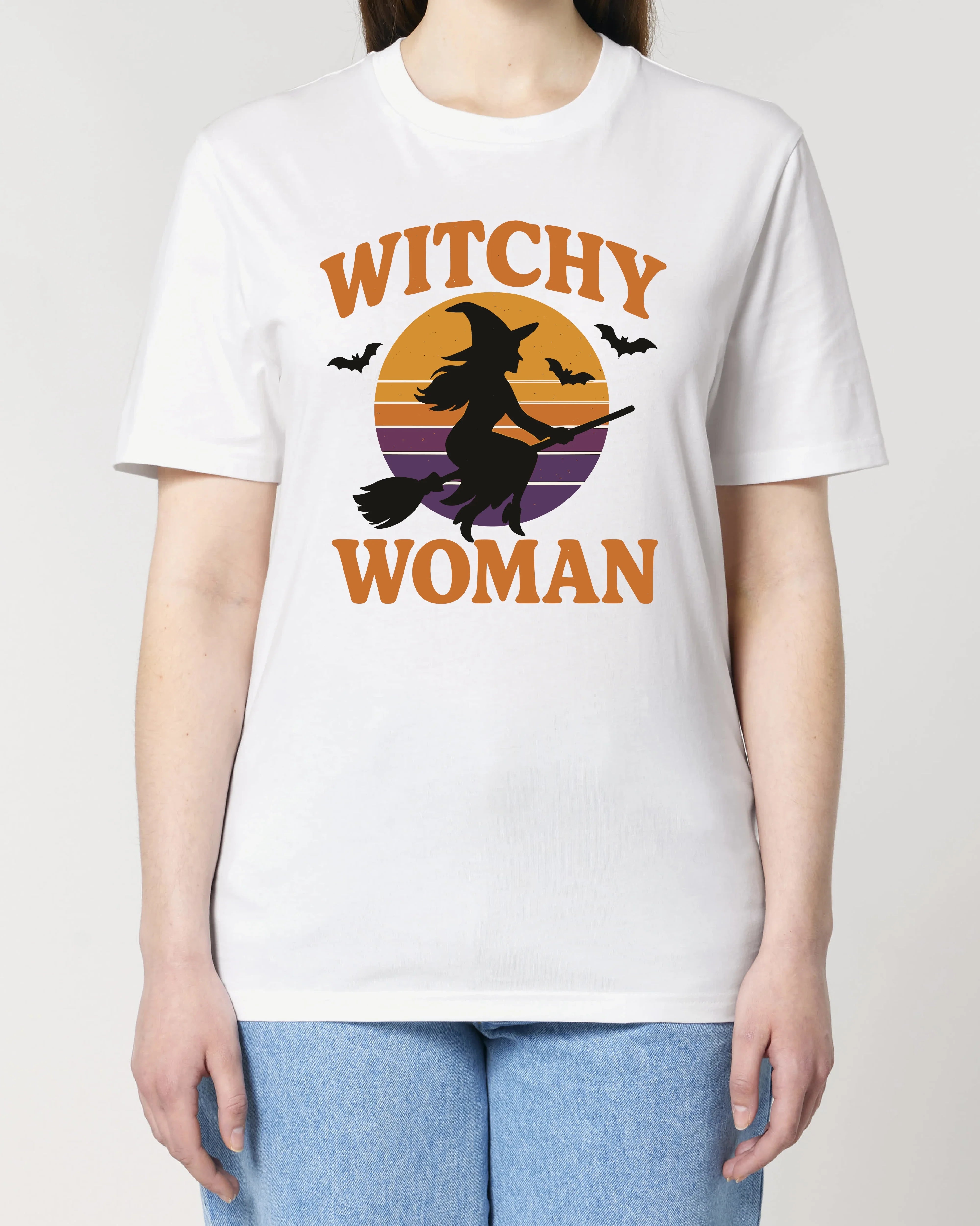 Witchy Woman – Halloween T-Shirt mit Hexe im Retro Design | teelavo