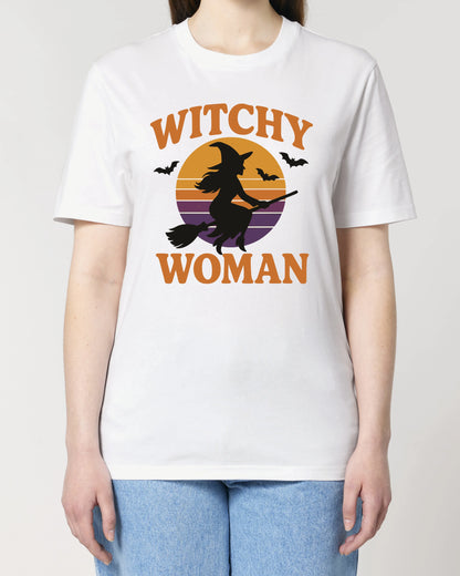 Witchy Woman – Halloween T-Shirt mit Hexe im Retro Design | teelavo