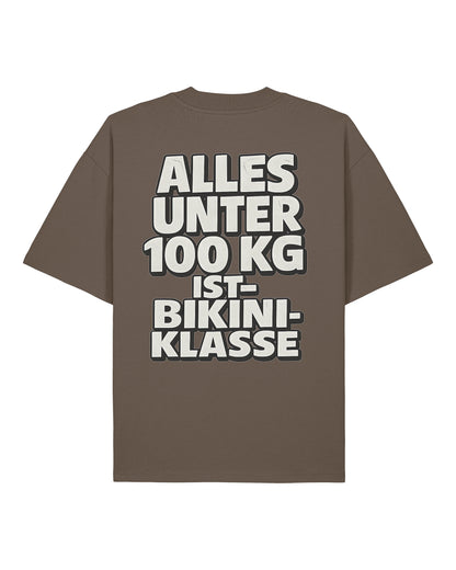 Alles unter 100kg ist Bikiniklasse Shirt Oversized Gym | teelavo