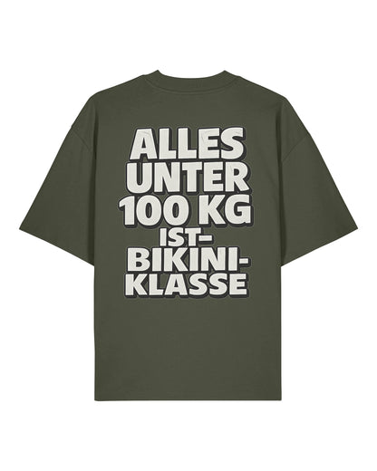 Alles unter 100kg ist Bikiniklasse Shirt Oversized Gym | teelavo
