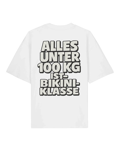 Alles unter 100kg ist Bikiniklasse Shirt Oversized Gym | teelavo