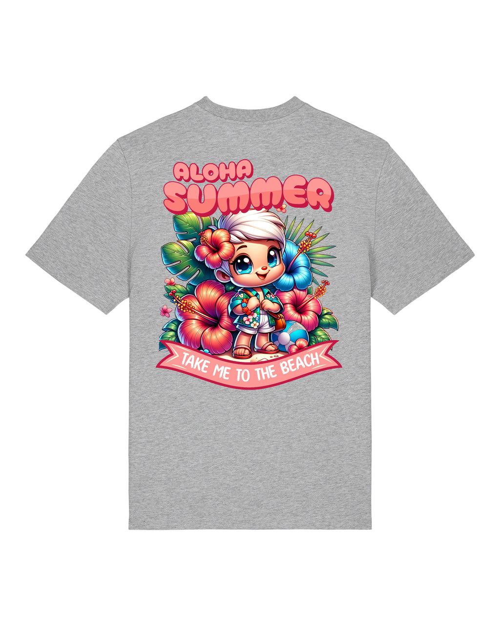 Aloha Summer (Backprint) - Premium Shirt Unisex