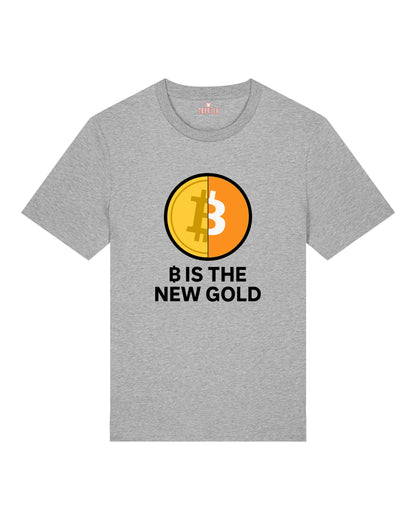 ₿ IS THE NEW GOLD – Lustiges Bitcoin Premium Unisex T-Shirt | teelavo
