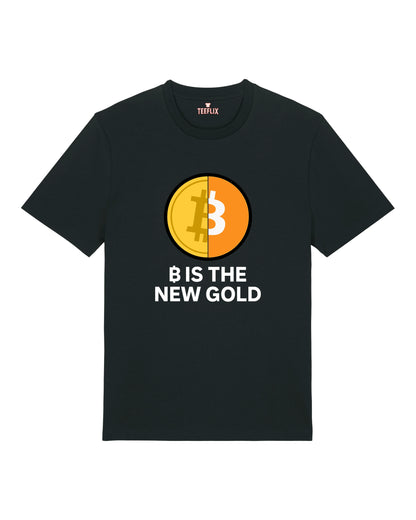 ₿ IS THE NEW GOLD – Lustiges Bitcoin Premium Unisex T-Shirt | teelavo