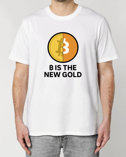 ₿ IS THE NEW GOLD – Lustiges Bitcoin Premium Unisex T-Shirt | teelavo