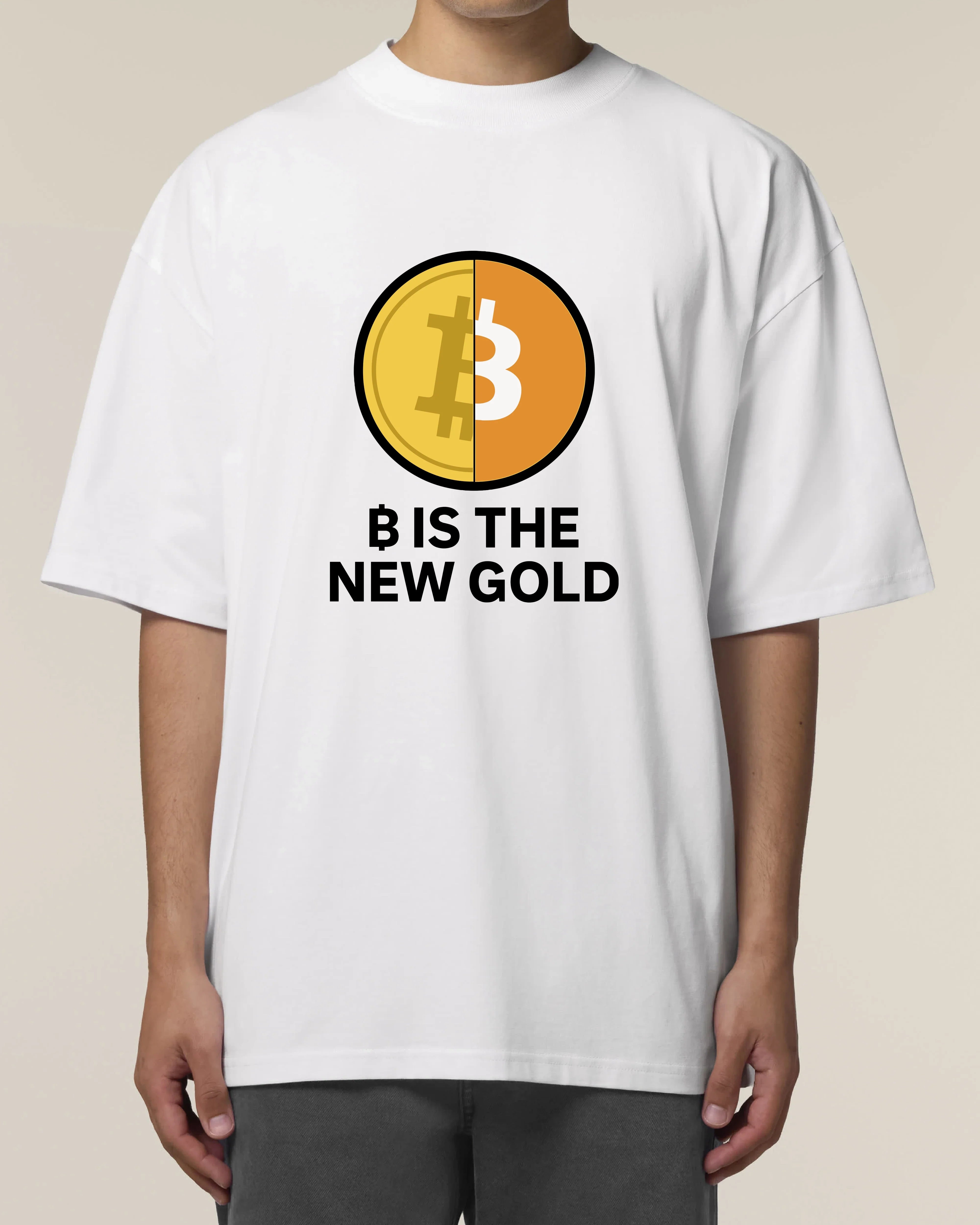 ₿ IS THE NEW GOLD – Lustiges Bitcoin Premium Unisex T-Shirt | teelavo