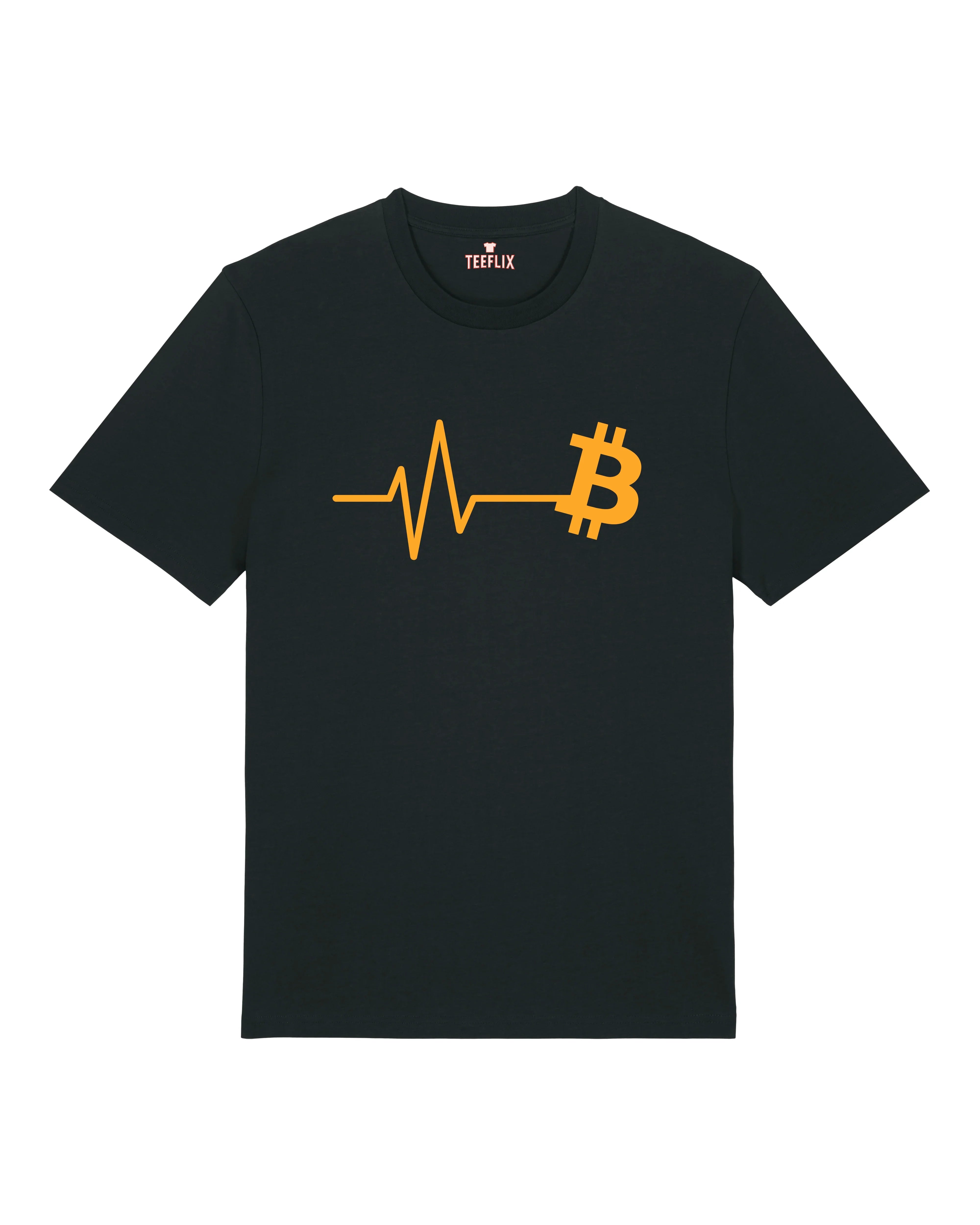 Bitcoin Pulse – Krypto Herzschlag T-Shirt | teelavo Premium Unisex Shirt