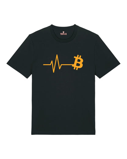 Bitcoin Pulse – Krypto Herzschlag T-Shirt | teelavo Premium Unisex Shirt