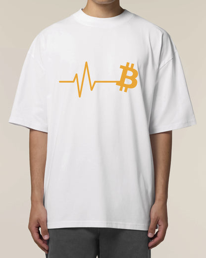 Bitcoin Pulse – Krypto Herzschlag T-Shirt | teelavo Premium Unisex Shirt