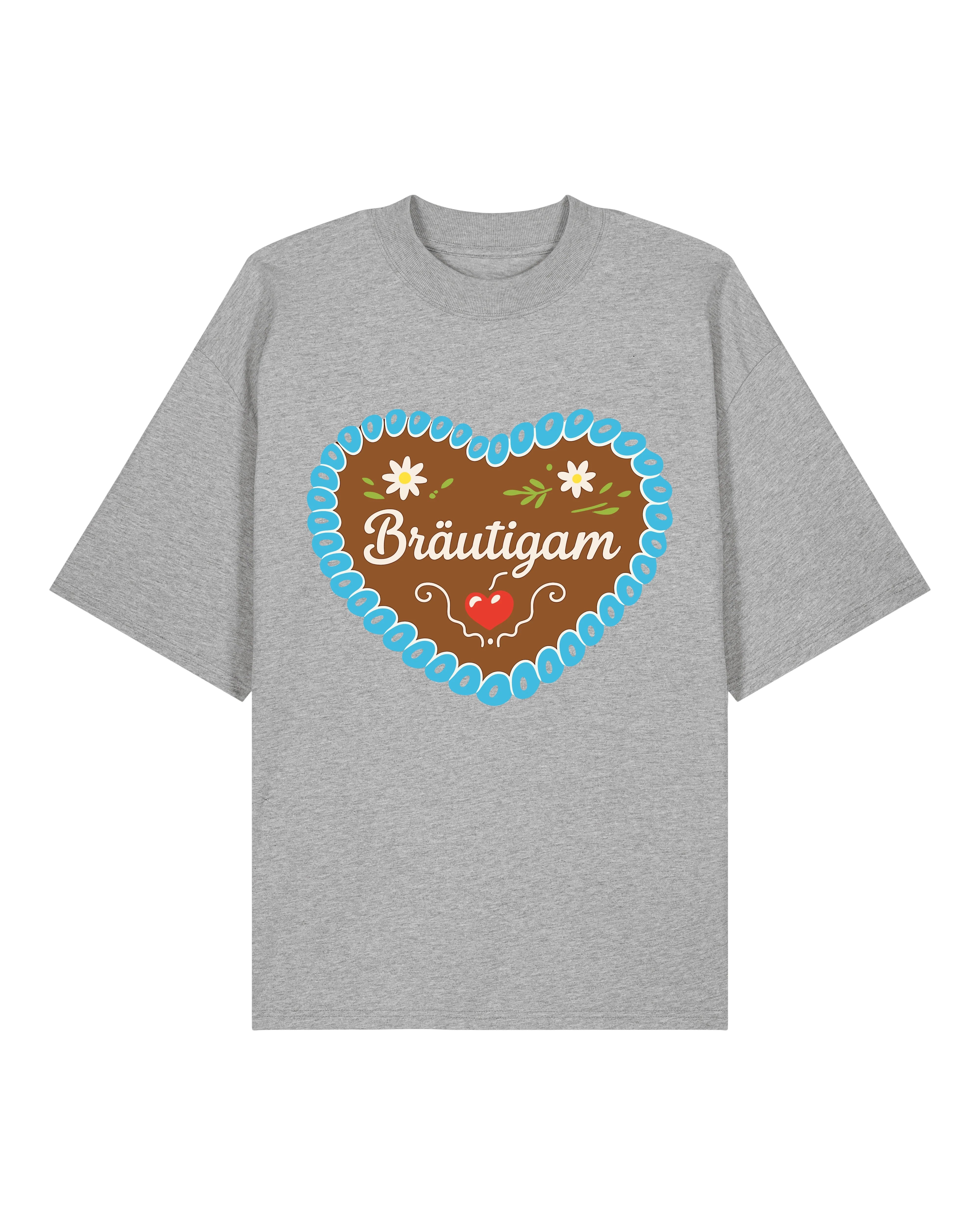 Bräutigam JGA T-Shirt Lebkuchenherz Motiv | teelavo