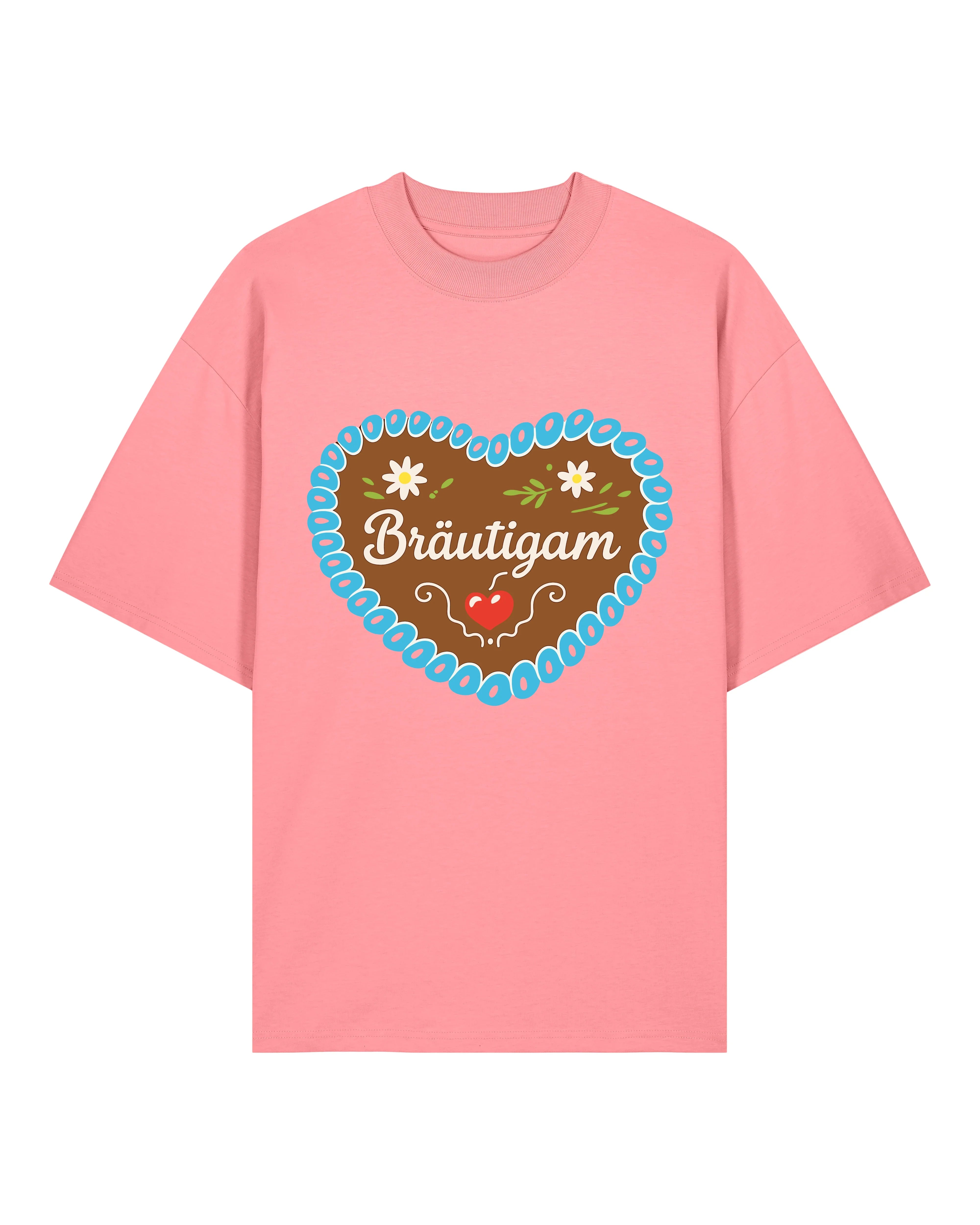 Bräutigam JGA T-Shirt Lebkuchenherz Motiv | teelavo