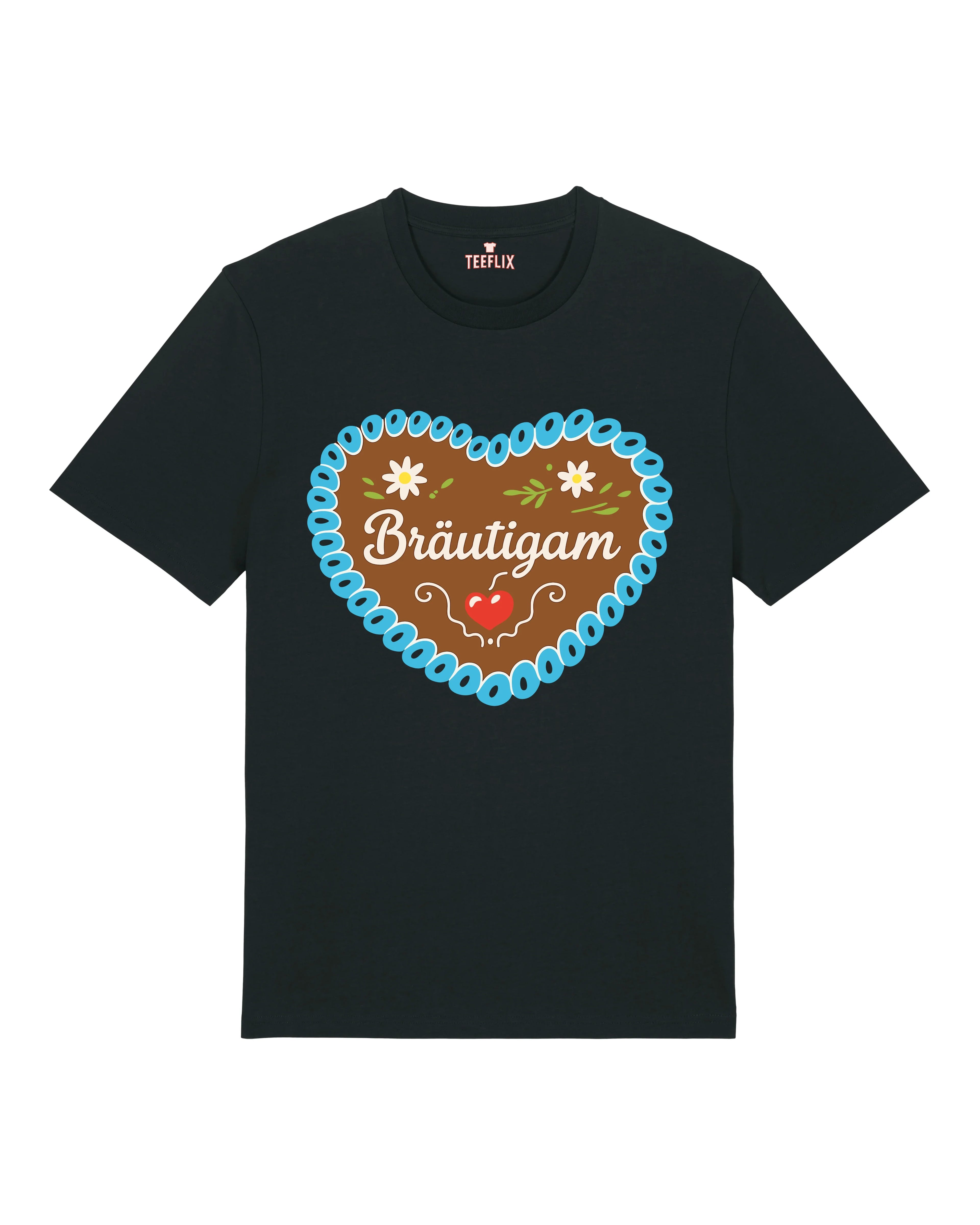 Bräutigam JGA T-Shirt Lebkuchenherz Motiv | teelavo