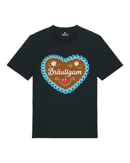 Bräutigam JGA T-Shirt Lebkuchenherz Motiv | teelavo