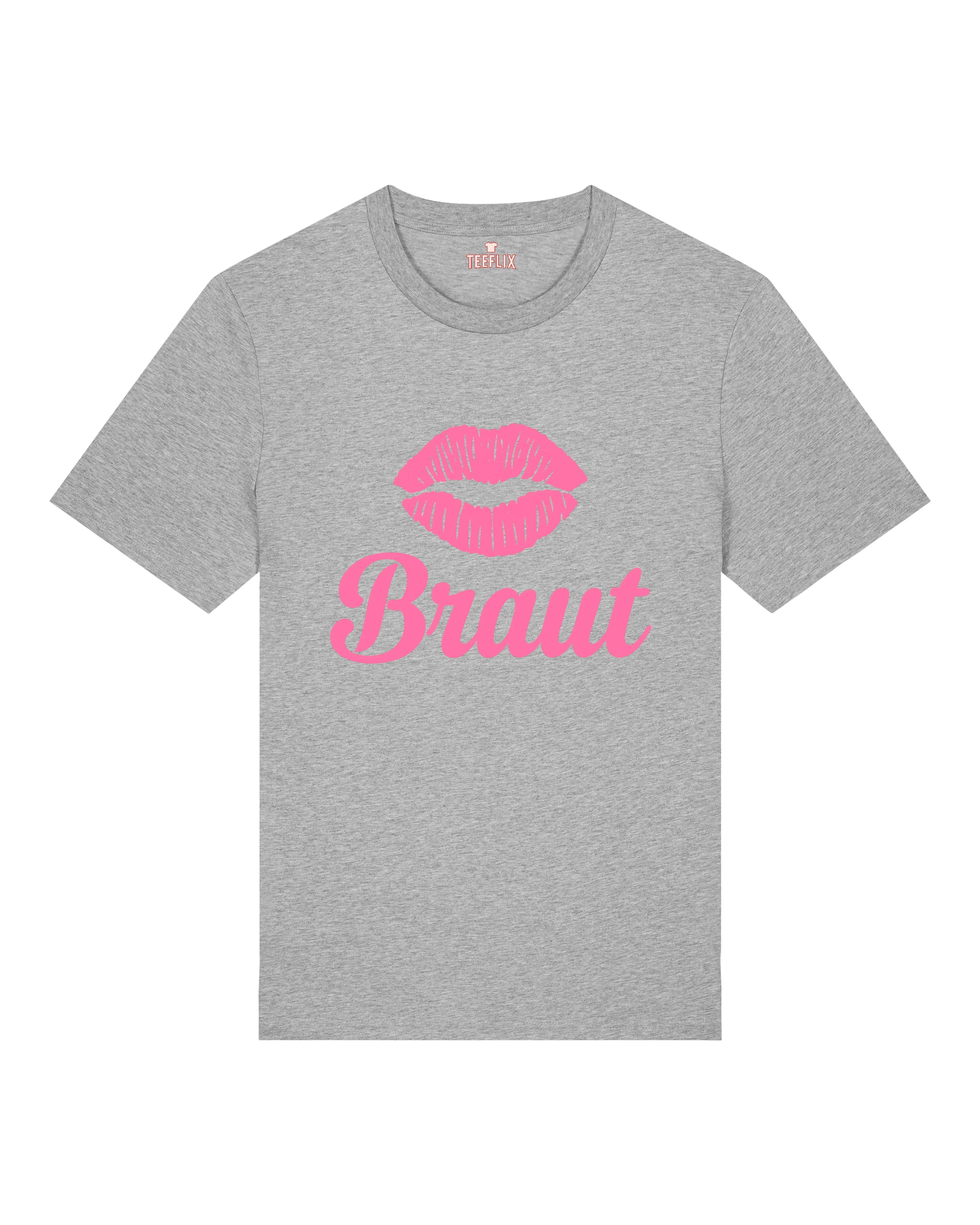 Braut JGA T-Shirt – Kussmund Junggesellinnenabschied | teelavo