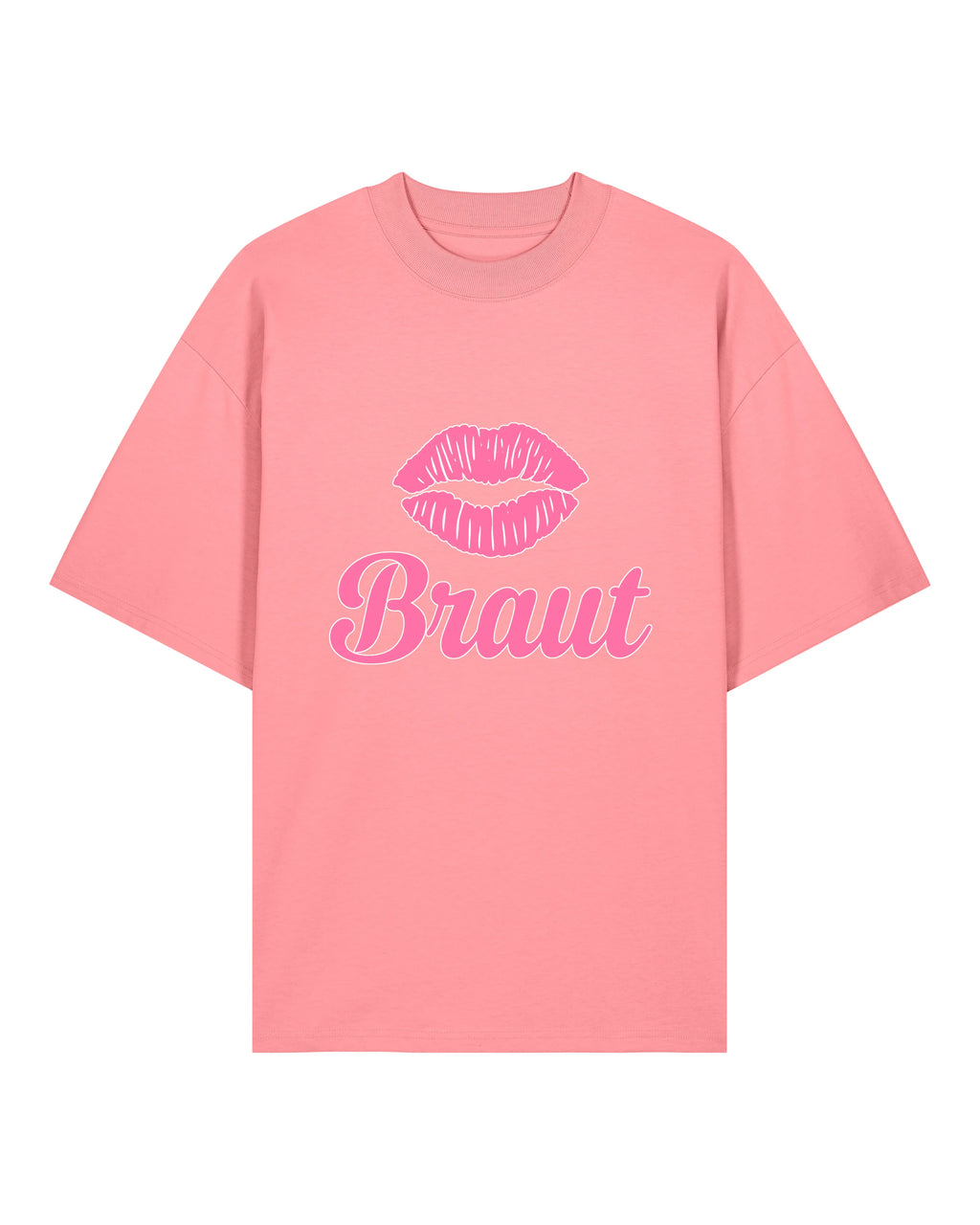 Braut JGA T-Shirt – Kussmund Junggesellinnenabschied | teelavo