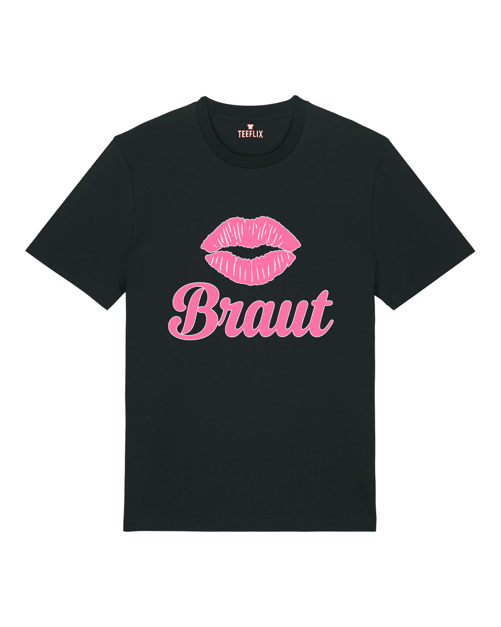 Braut JGA T-Shirt – Kussmund Junggesellinnenabschied | teelavo