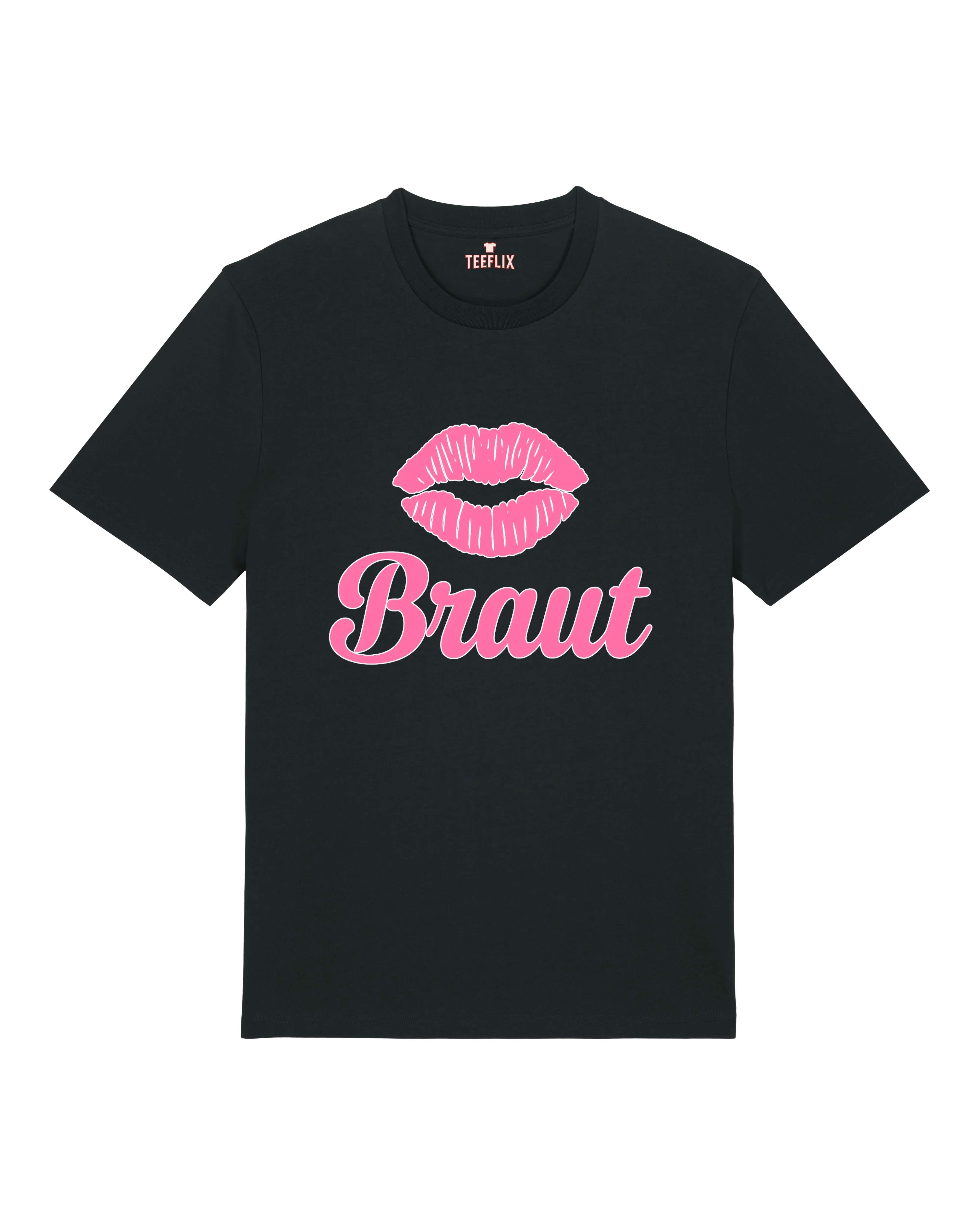 Braut JGA T-Shirt – Kussmund Junggesellinnenabschied | teelavo