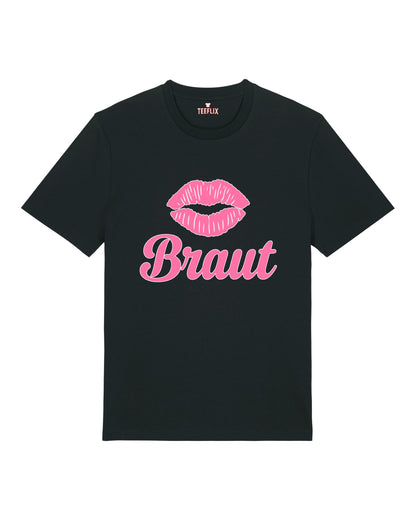 Braut JGA T-Shirt – Kussmund Junggesellinnenabschied | teelavo