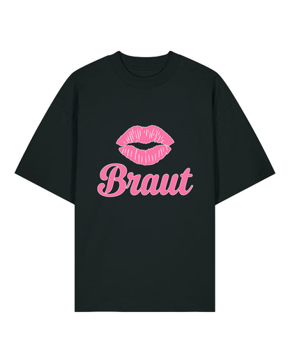 Braut JGA T-Shirt – Kussmund Junggesellinnenabschied | teelavo