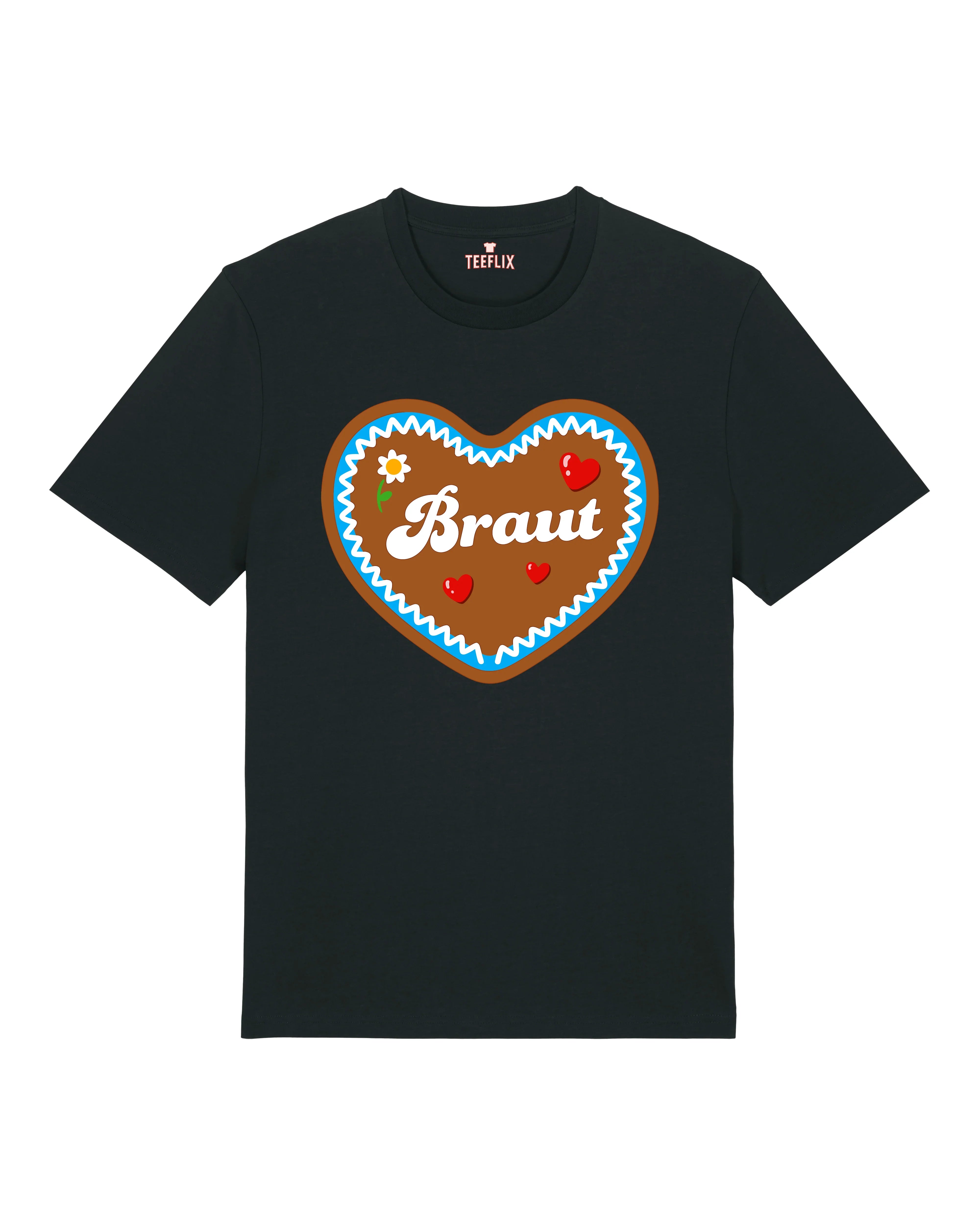 Braut JGA T-Shirt – Lebkuchenherz Junggesellinnenabschied | teelavo