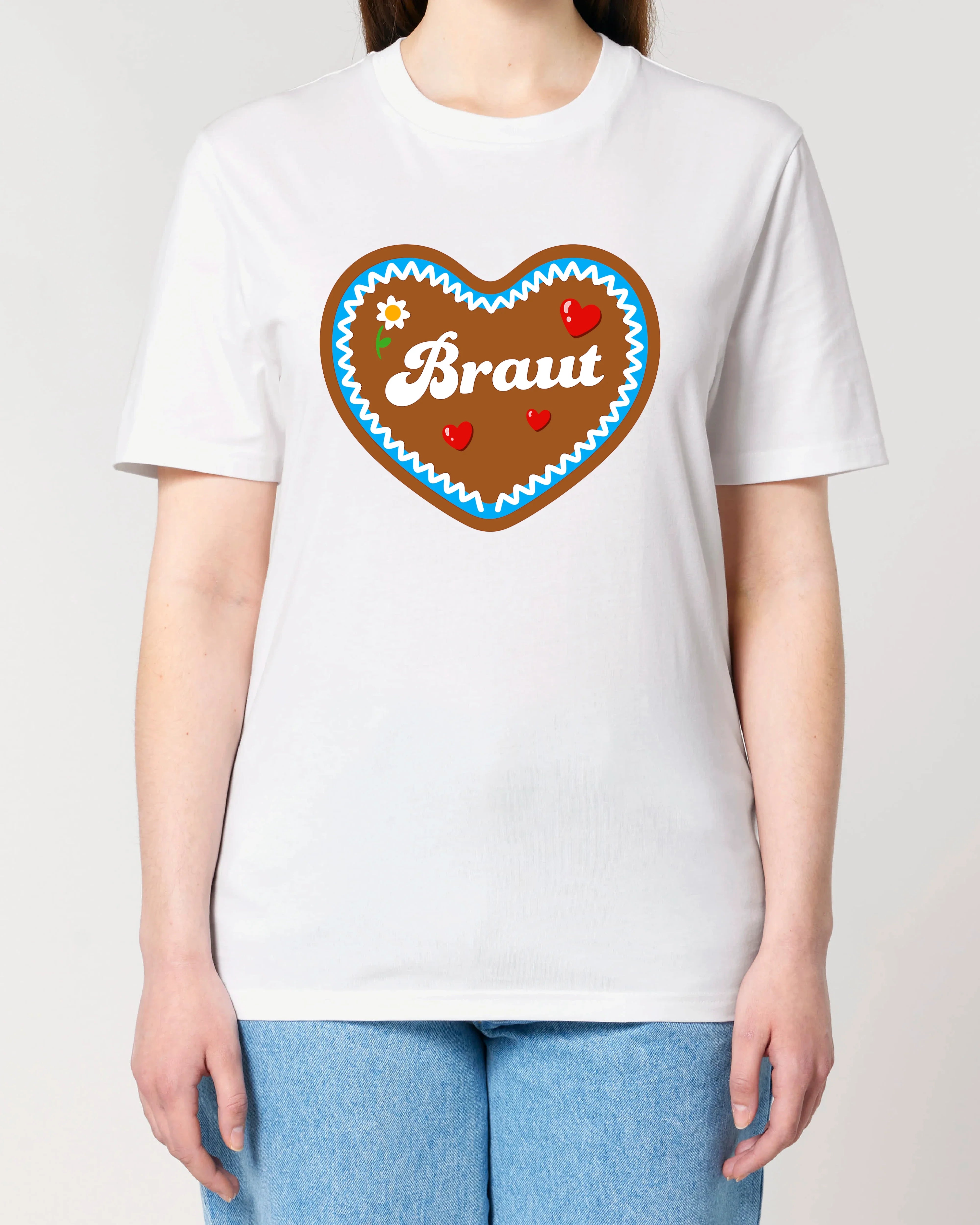 Braut JGA T-Shirt – Lebkuchenherz Junggesellinnenabschied | teelavo