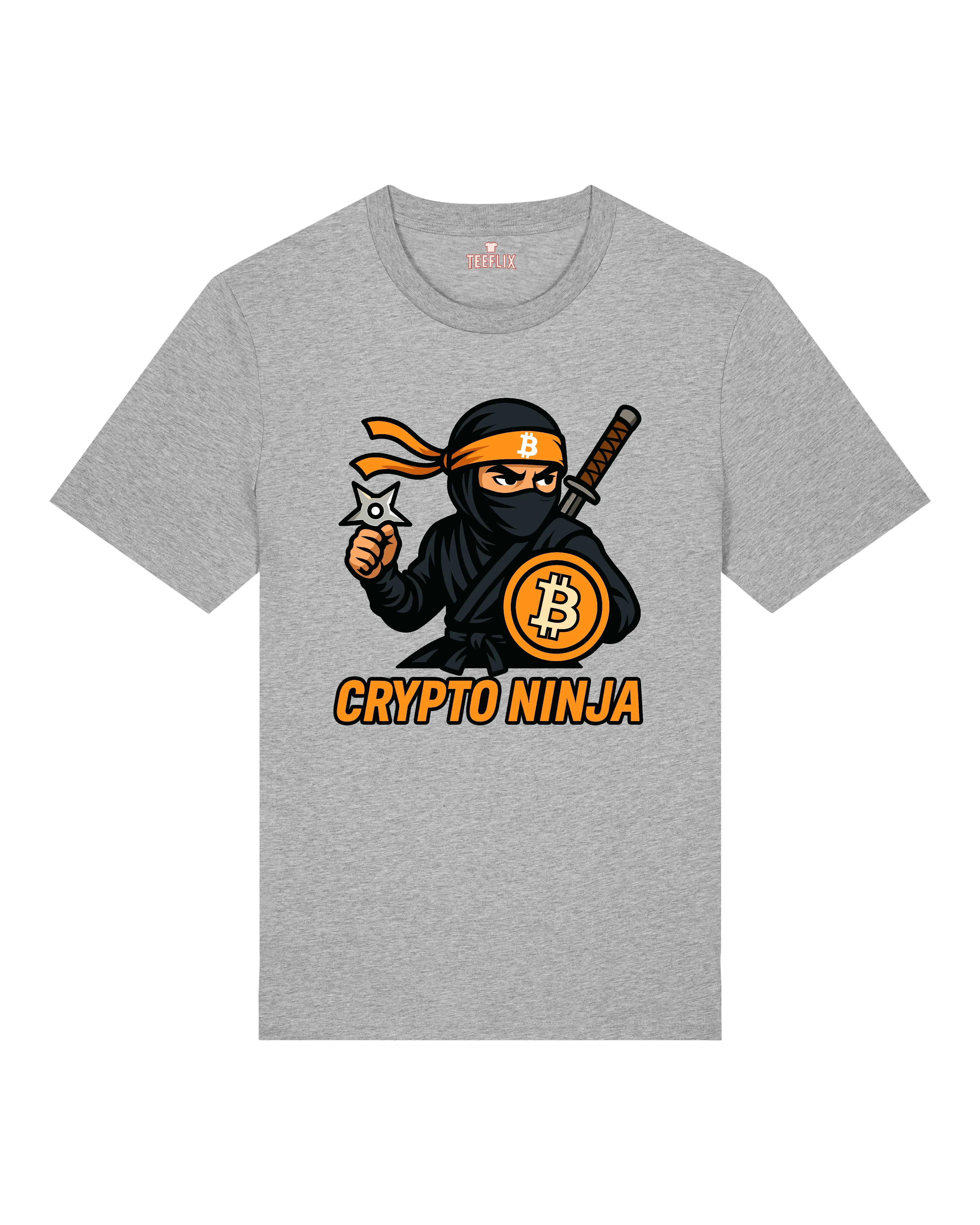 Crypto Ninja Bitcoin T-Shirt – Lustiges Krypto Shirt für BTC Fans | teelavo