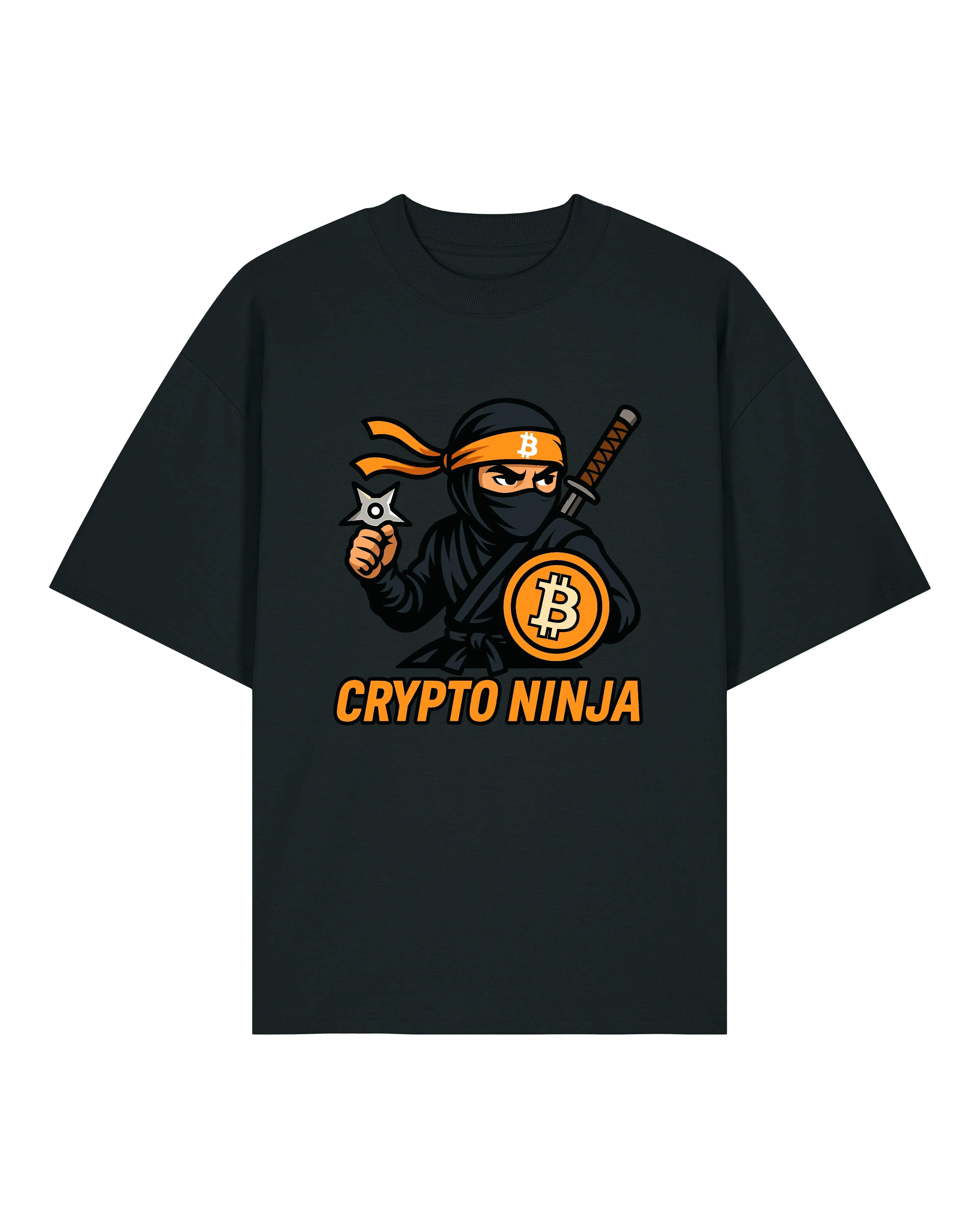 Crypto Ninja Bitcoin T-Shirt – Lustiges Krypto Shirt für BTC Fans | teelavo