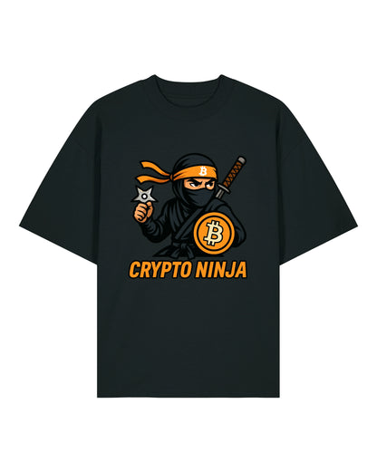 Crypto Ninja Bitcoin T-Shirt – Lustiges Krypto Shirt für BTC Fans | teelavo
