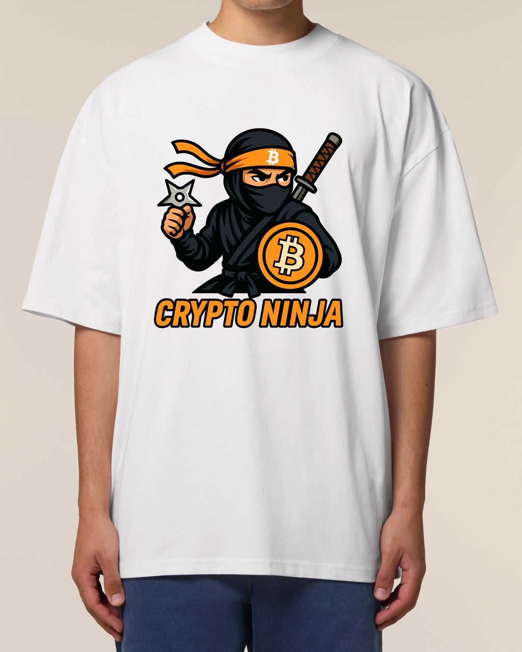 Crypto Ninja Bitcoin T-Shirt – Lustiges Krypto Shirt für BTC Fans | teelavo