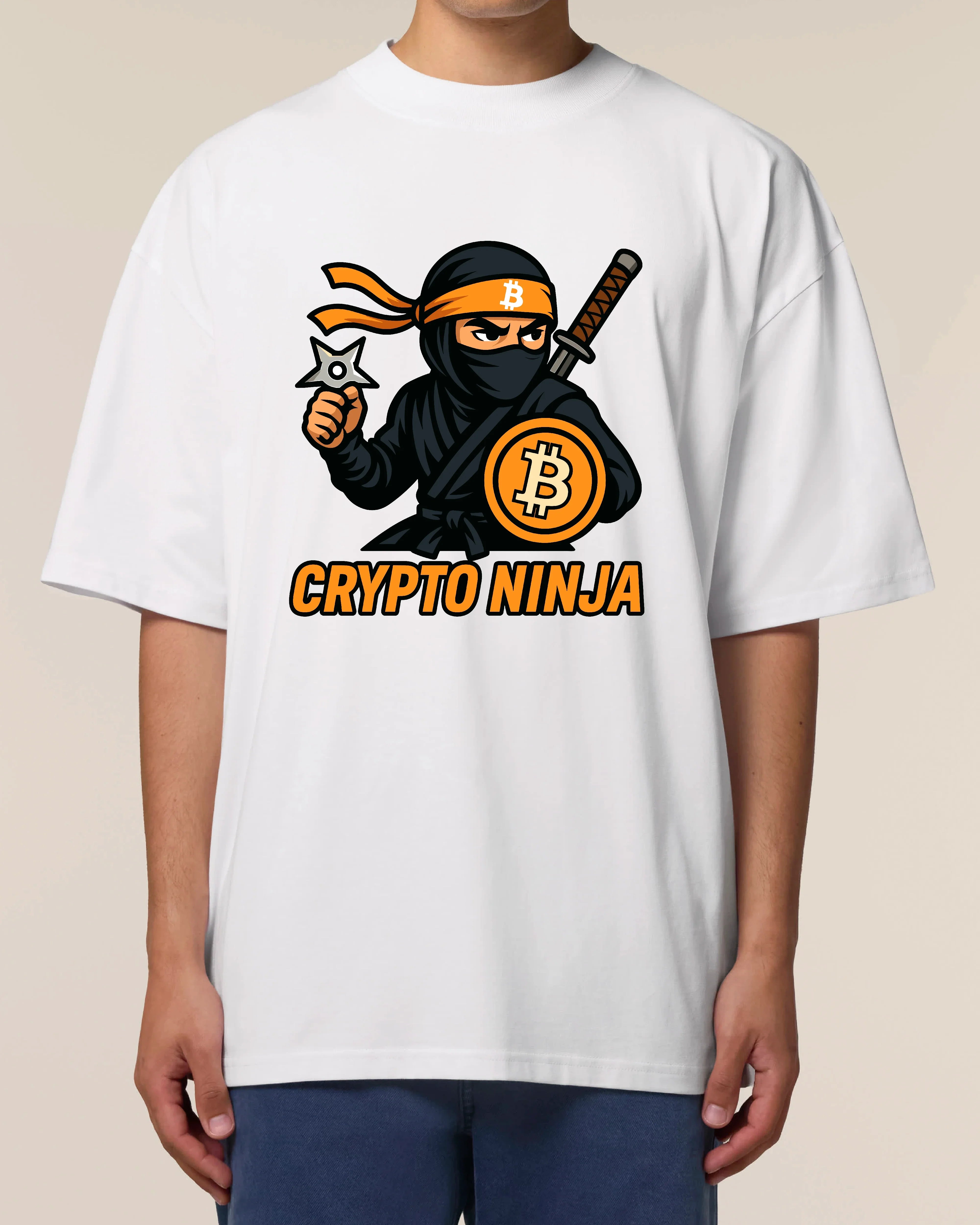 Crypto Ninja Bitcoin T-Shirt – Lustiges Krypto Shirt für BTC Fans | teelavo