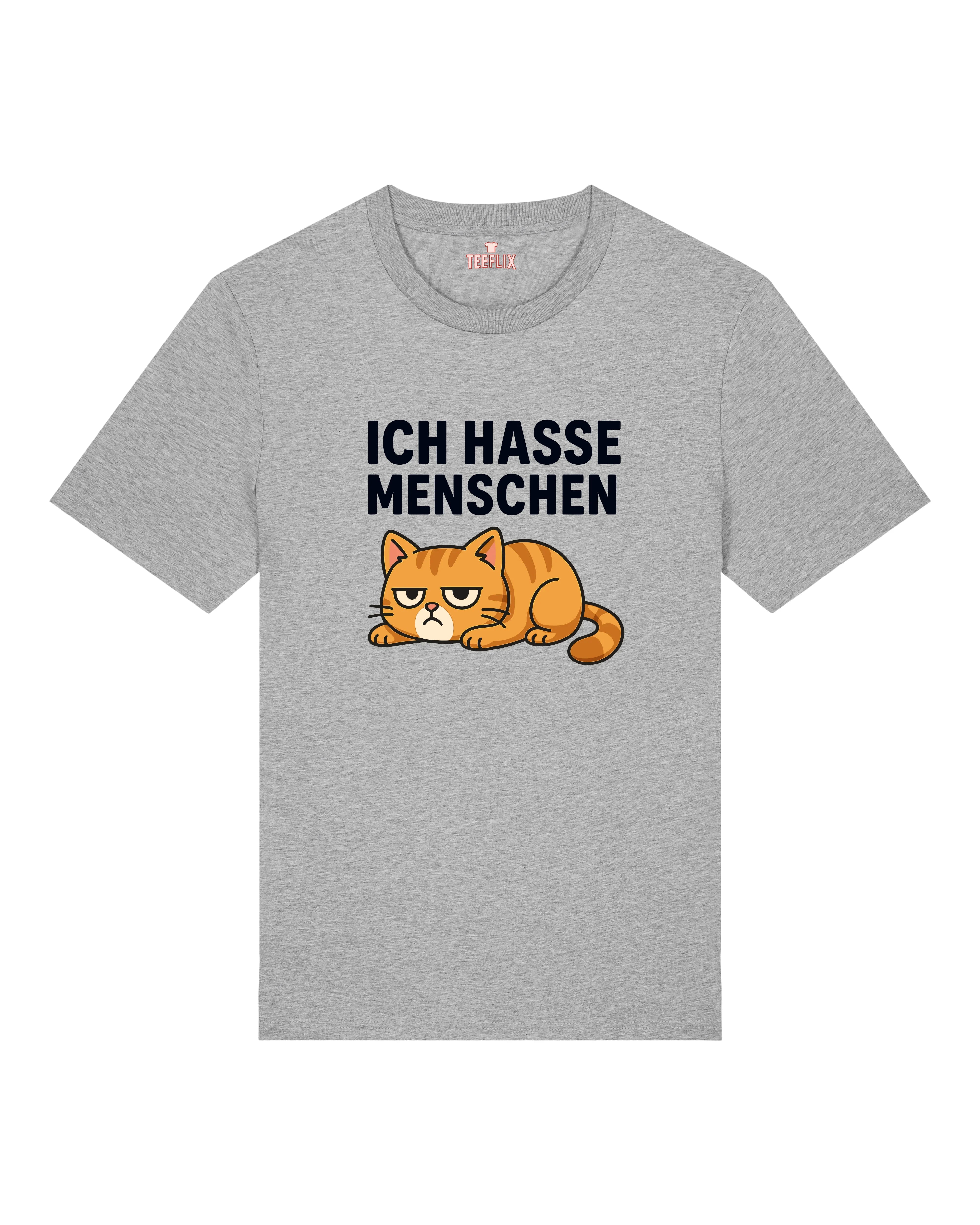 Ich hasse Menschen Lustiges Katzen T-Shirt Spruch | teelavo