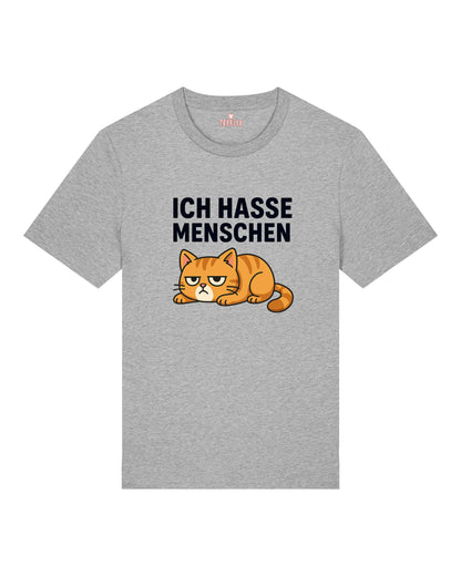 Ich hasse Menschen Lustiges Katzen T-Shirt Spruch | teelavo