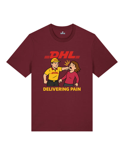 Satire Shirt DHL Parodie Delivering Pain | teelavo